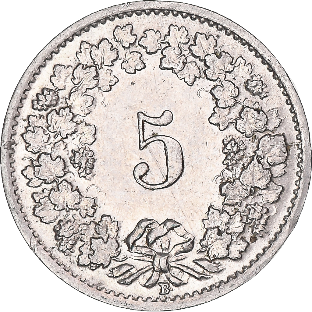 Coin, Switzerland, 5 Rappen, 1939