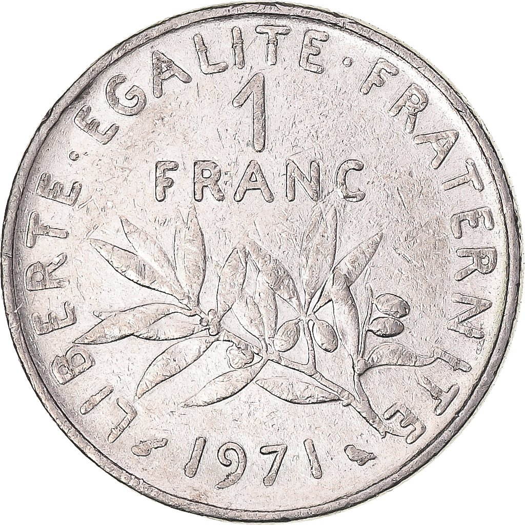 Coin, France, Franc, 1971