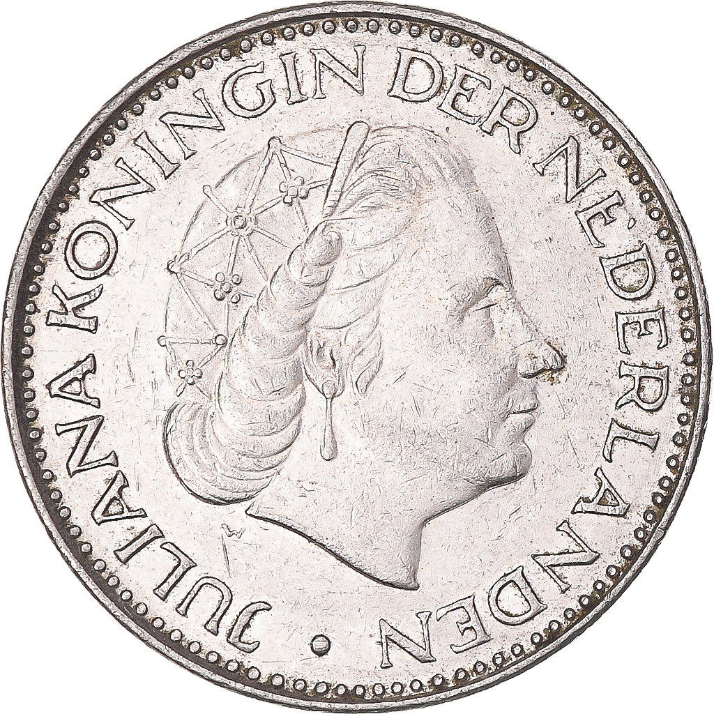 Coin, Netherlands, Gulden, 1969