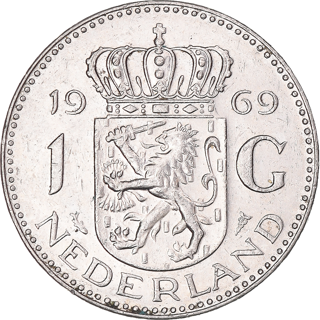 Coin, Netherlands, Gulden, 1969