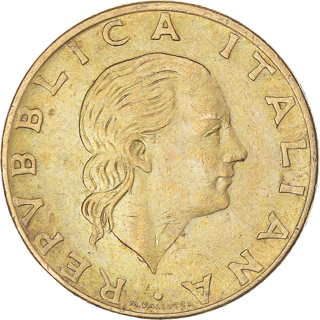 Coin, Italy, 200 Lire, 1990