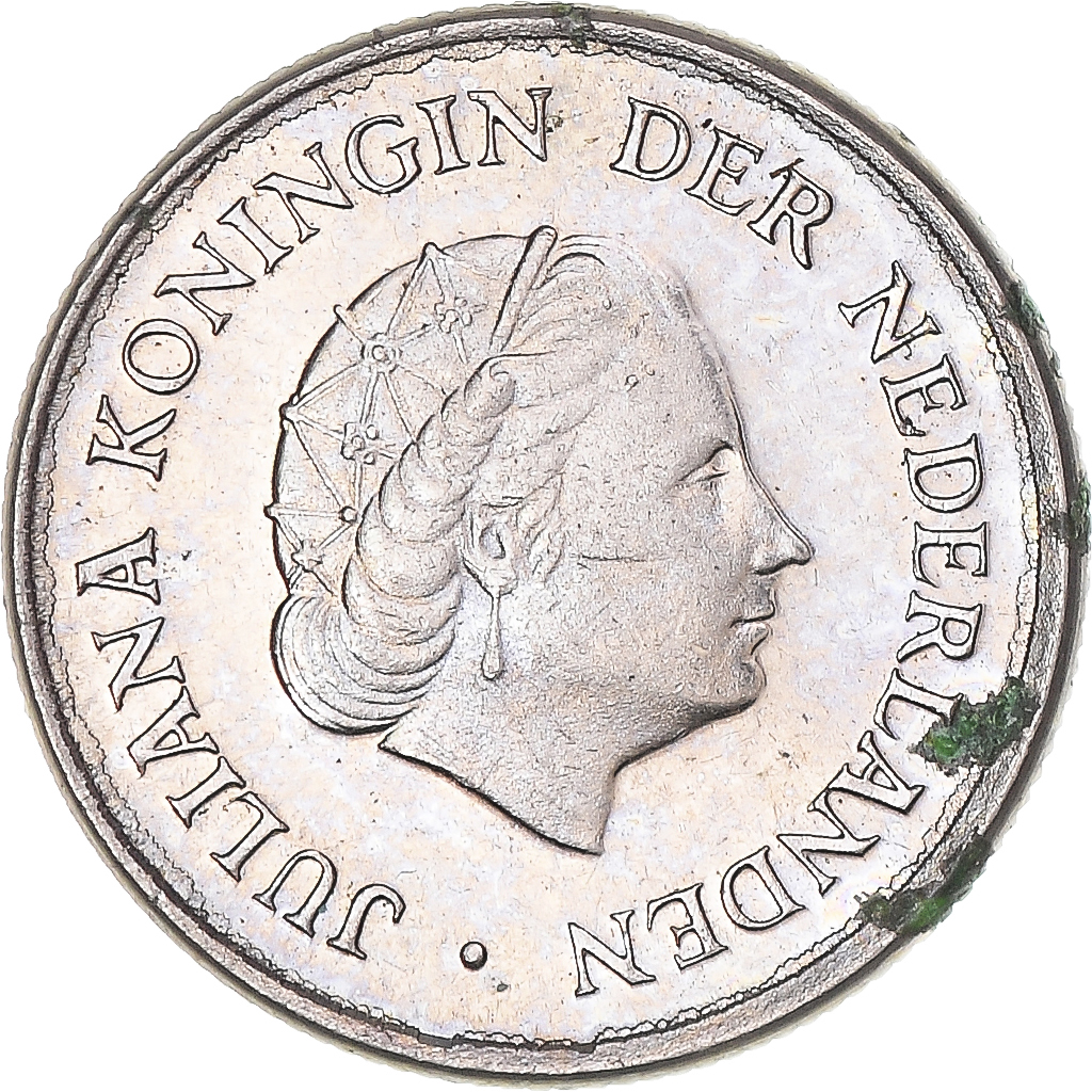 Coin, Netherlands, 25 Cents, 1977