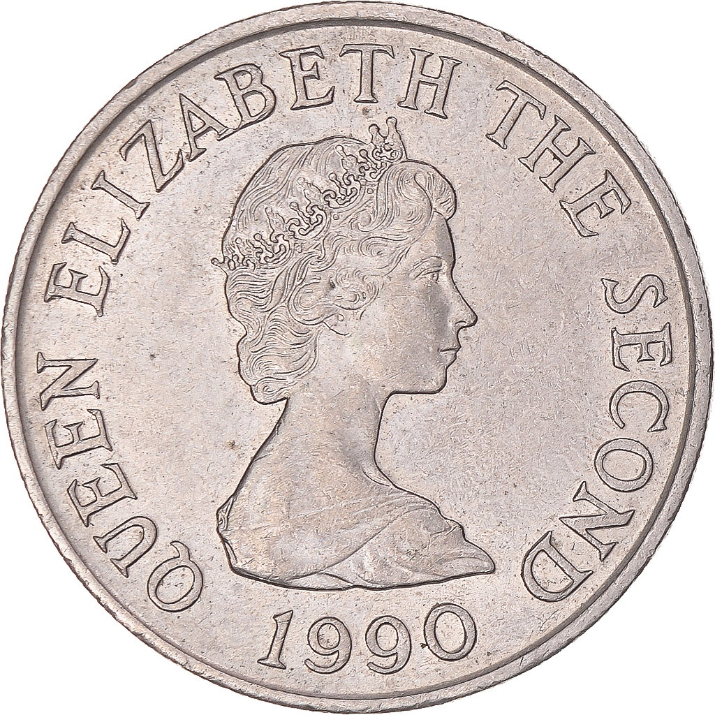 Coin, Jersey, 10 Pence, 1990