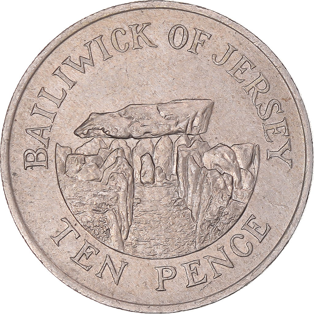 Coin, Jersey, 10 Pence, 1990