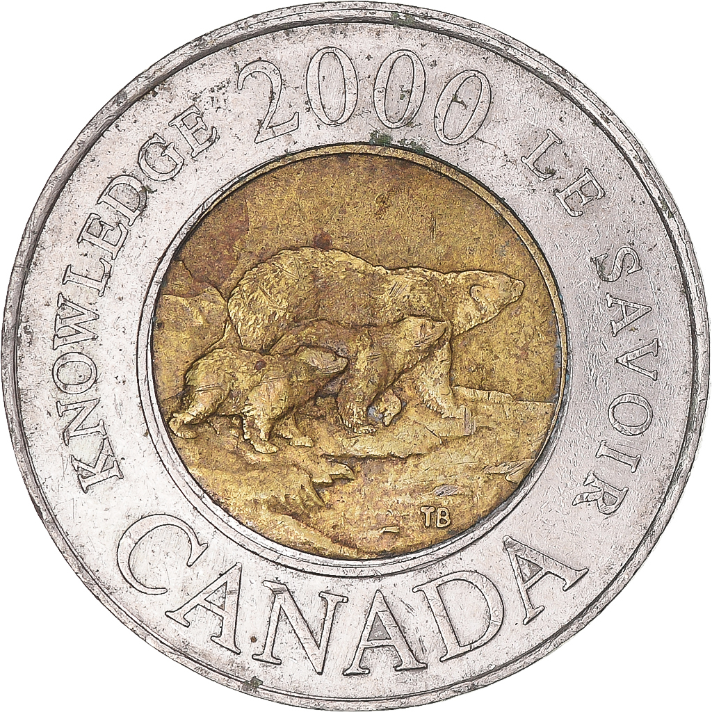 Coin, Canada, 2 Dollars, 2000