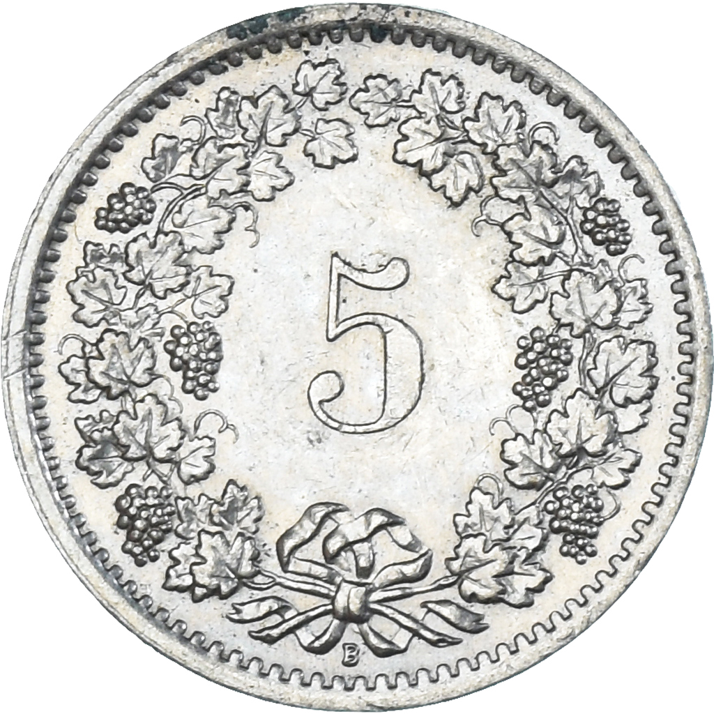 Coin, Switzerland, 5 Rappen, 1969