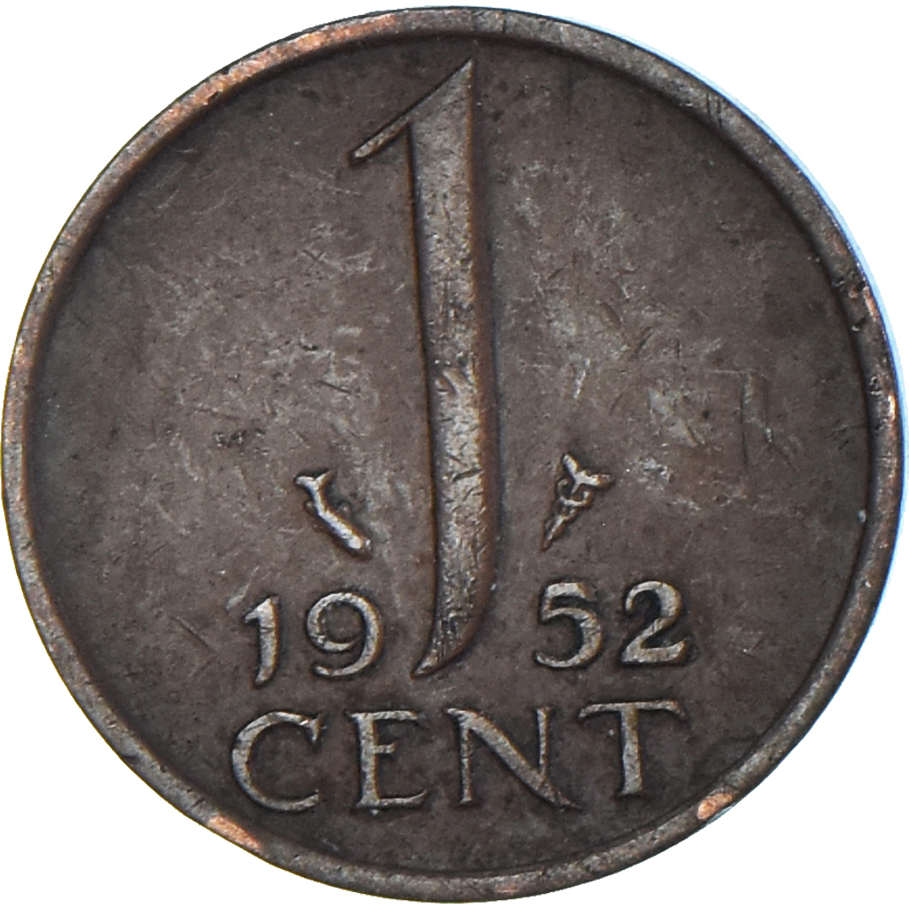 Coin, Netherlands, Cent, 1952
