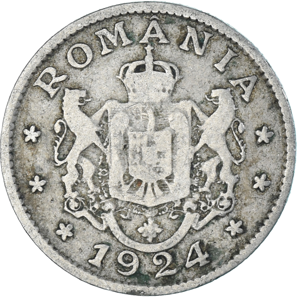Coin, Romania, Leu, 1924