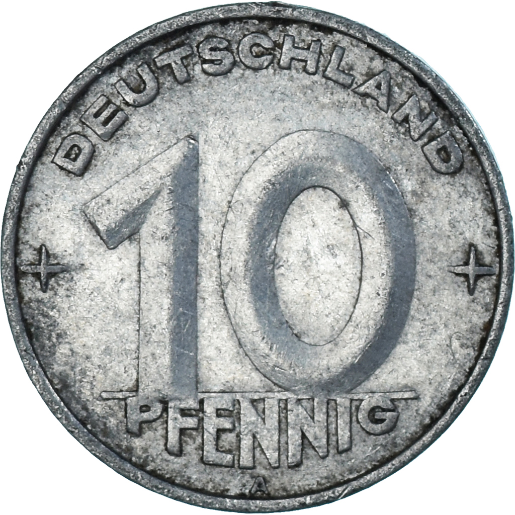 Coin, Germany, 10 Pfennig, 1952