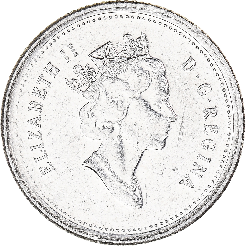 Coin, Canada, 10 Cents, 1998