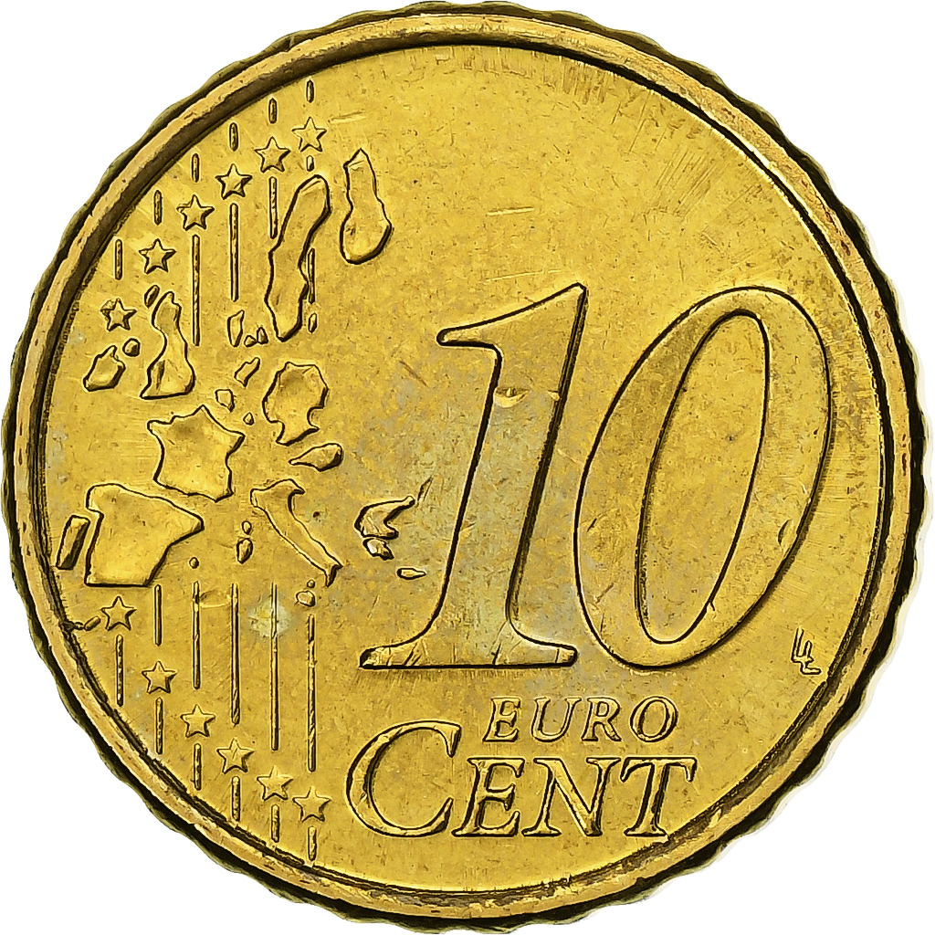 Finland, 10 Centimes, 2000, Vantaa, Nordic gold, MS(63)