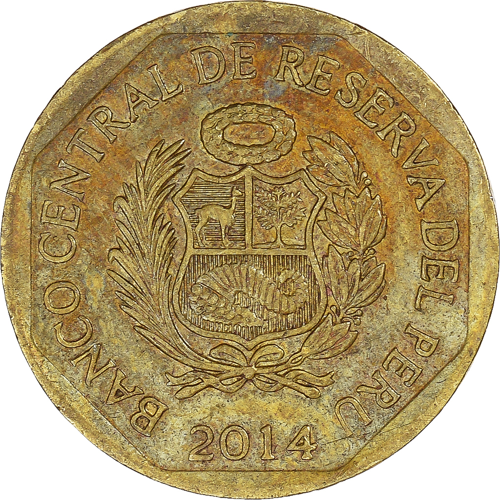 Coin, Peru, 10 Centimos, 2014