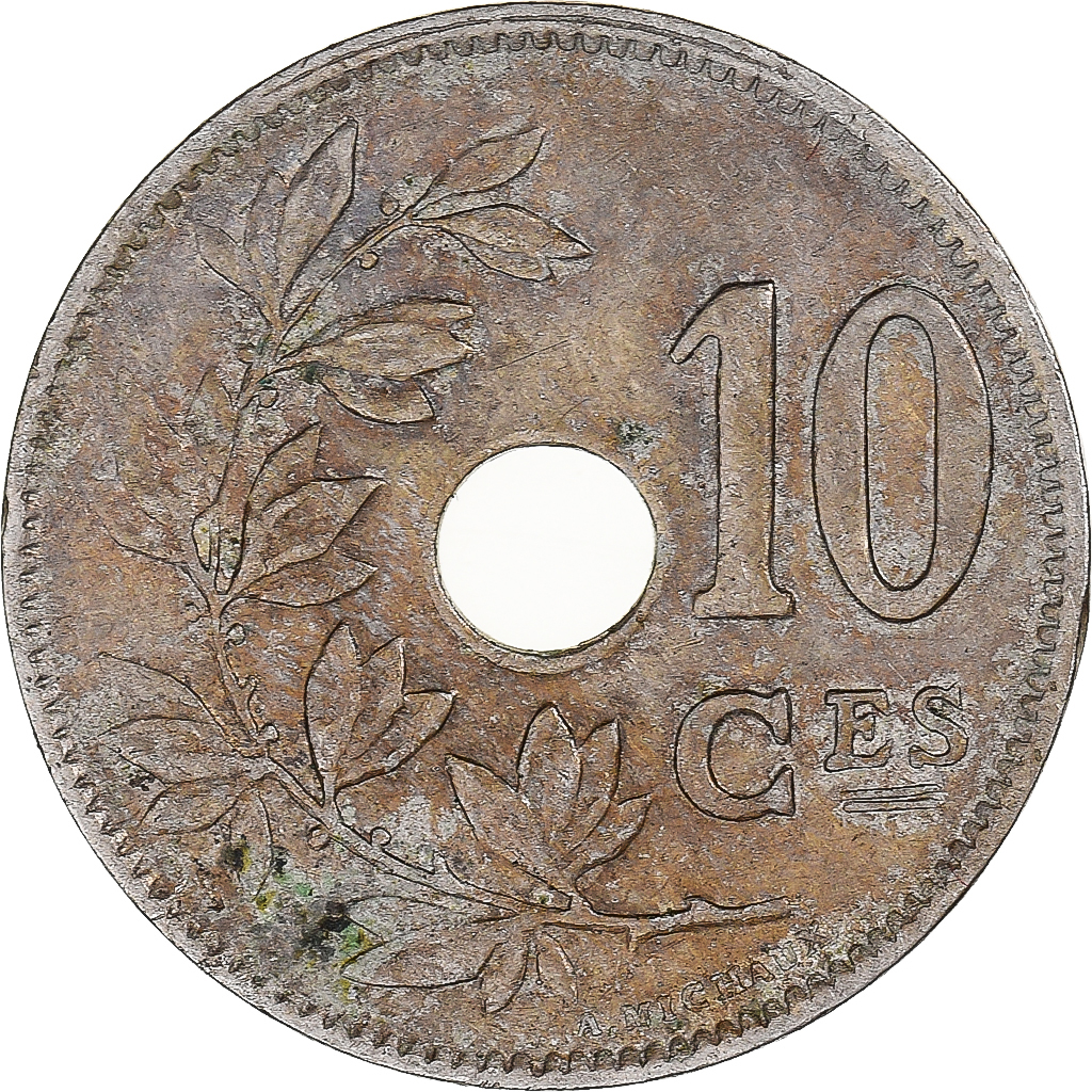 Coin, Belgium, 10 Centimes, 1927