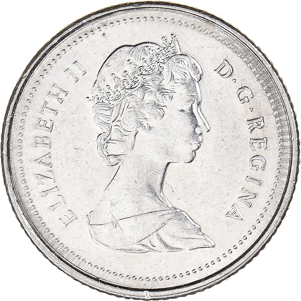 Coin, Canada, 10 Cents, 1989