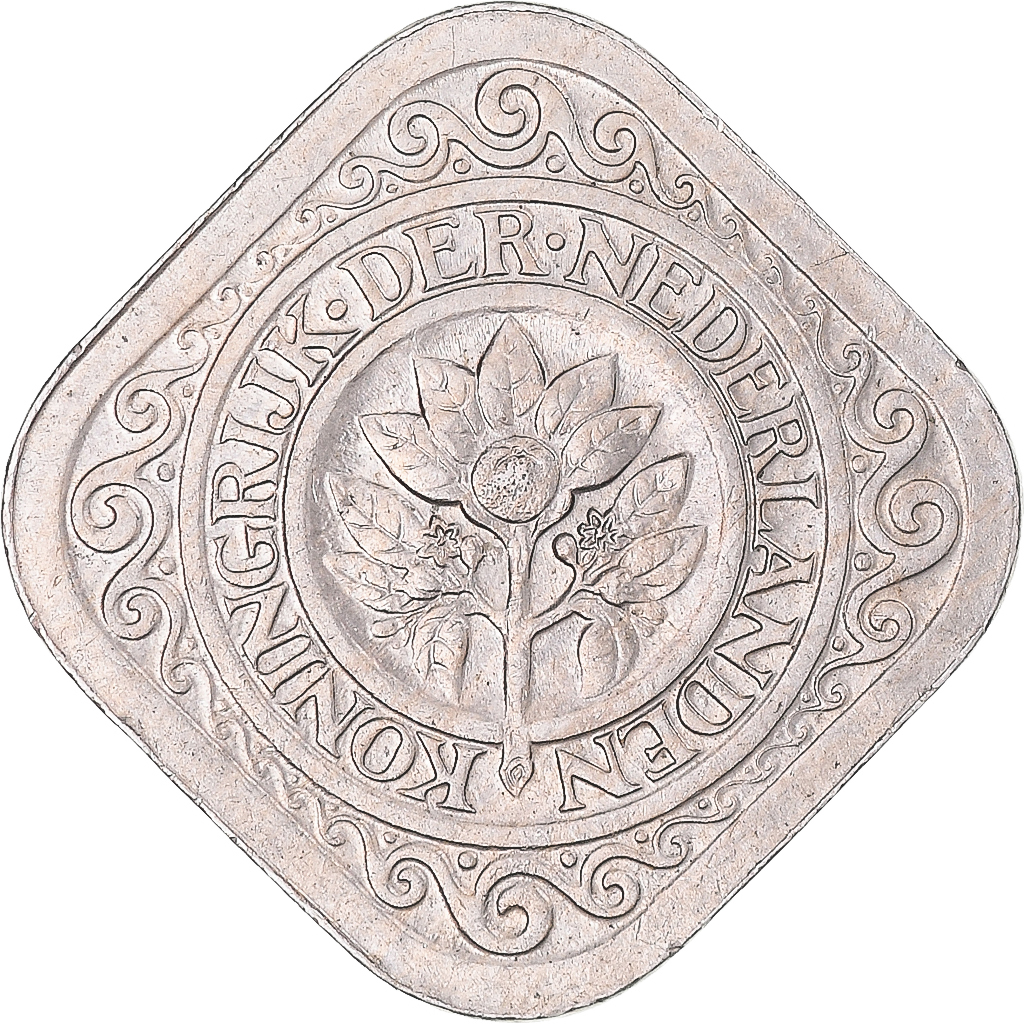 Coin, Netherlands, 5 Cents, 1914