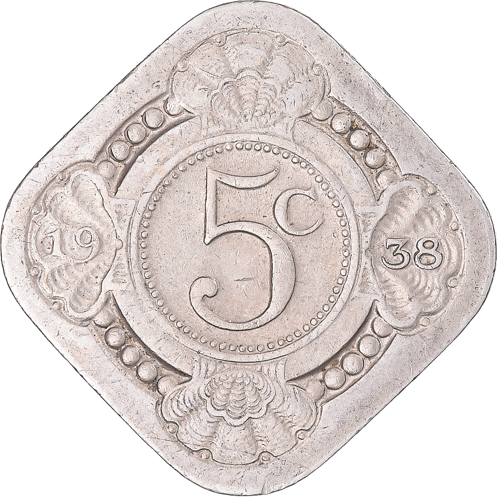 Netherlands, 5 Cents, 1938