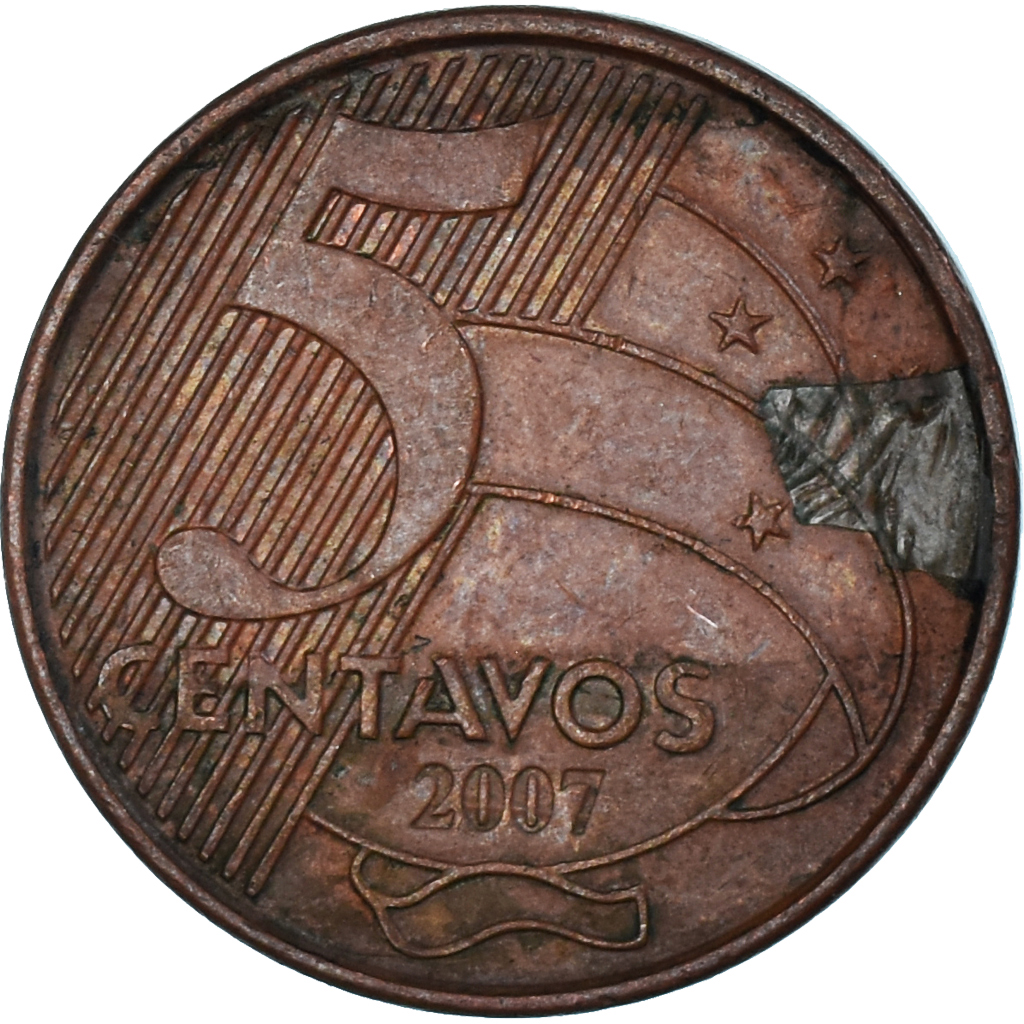5 Centavos コイン 女性の横顔 [#1334312] Coin, Brazil, 5 Centavos, 2007