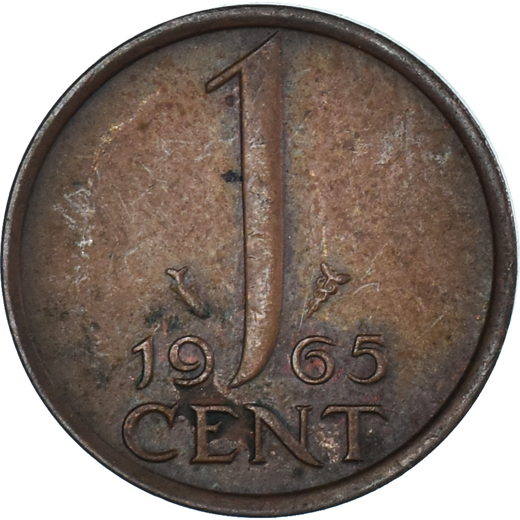 Coin, Netherlands, Cent, 1965
