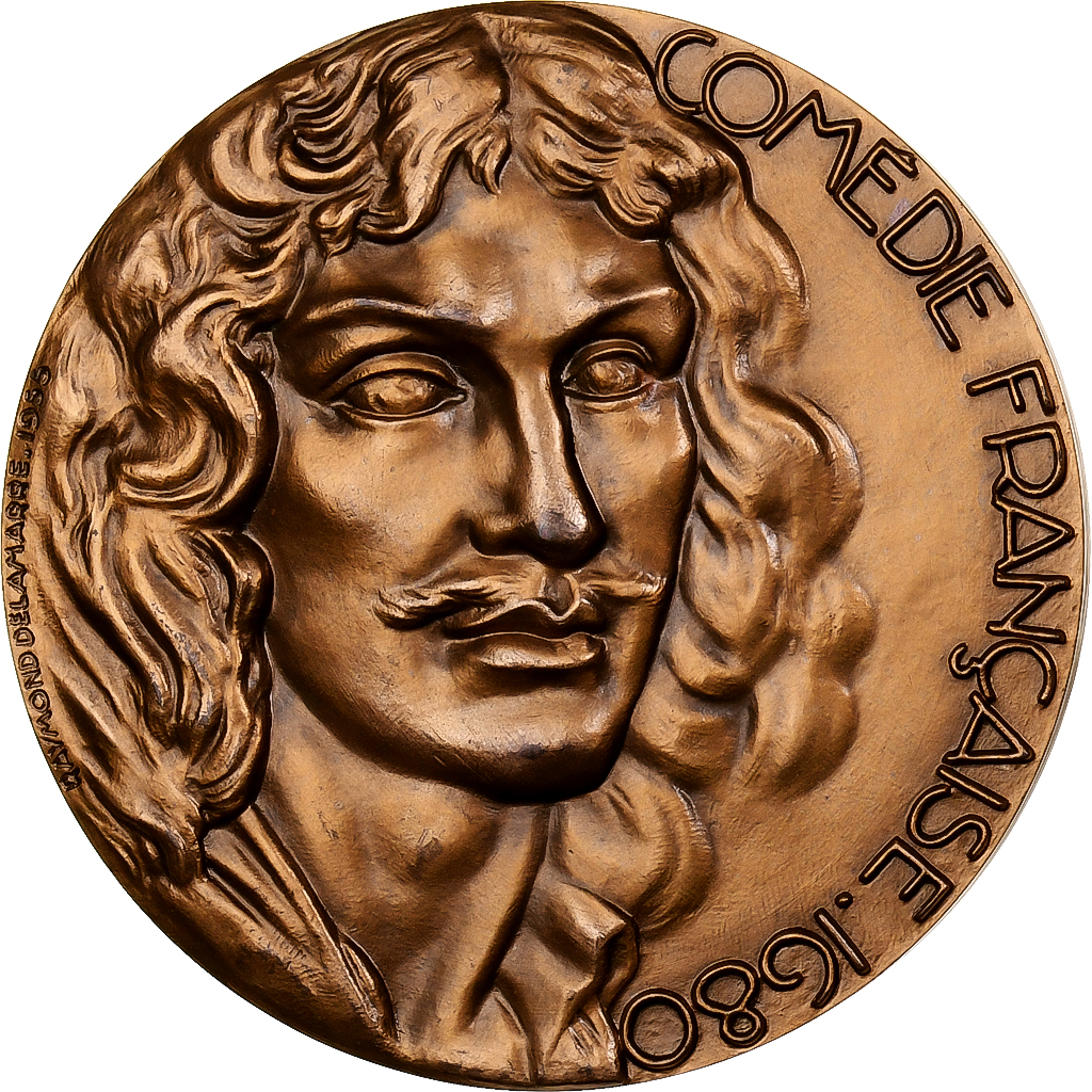 Frankrijk, Medaille, Molière, Comédie française aux États-Unis, 1955, MDP