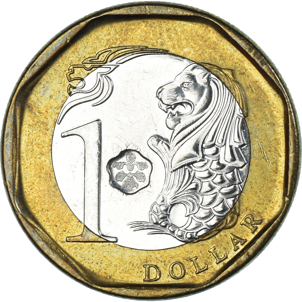 Coin, Singapore, Dollar, 2016