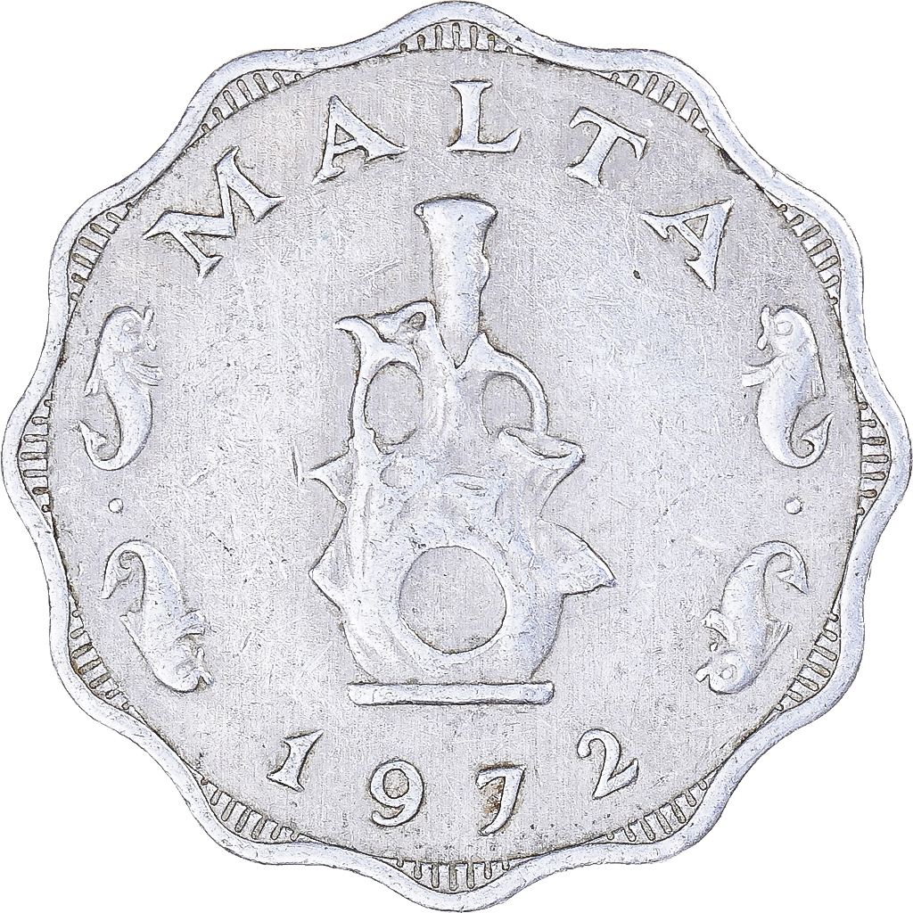 Coin, Malta, 5 Mils, 1972