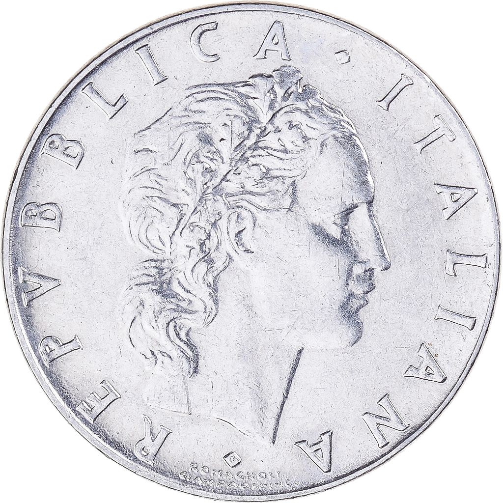 Coin, Italy, 50 Lire, 1968 | European Coins