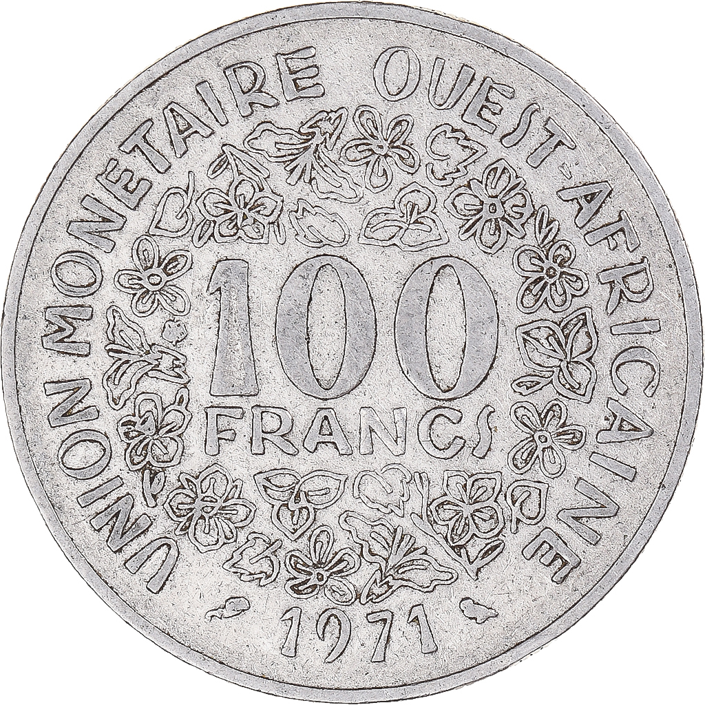 Coin, West African States, 100 Francs, 1971