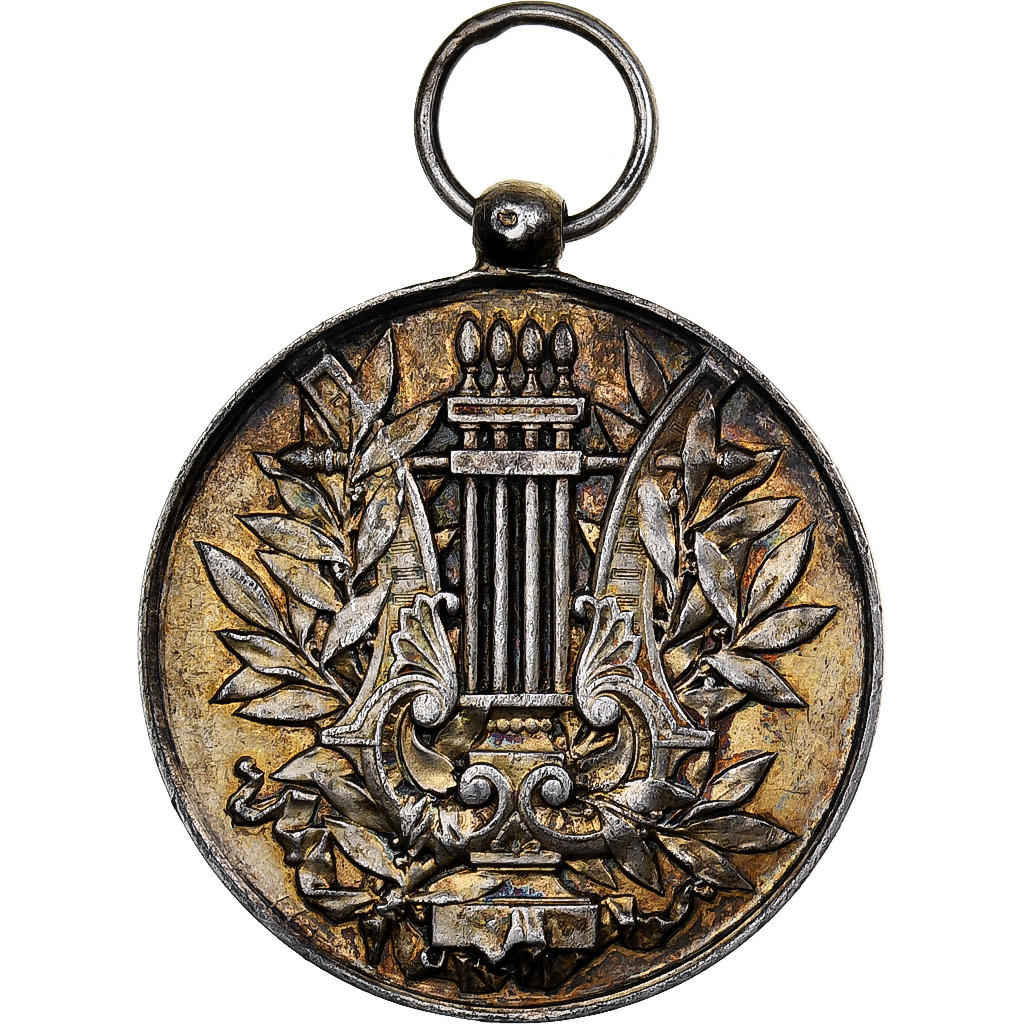 France, Medal, Grand concours musical - Dormans, 1886, Silver, 