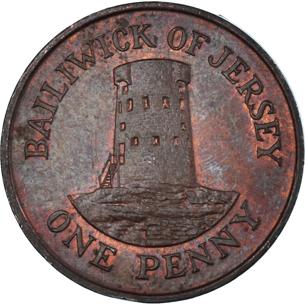 Coin, Jersey, Penny, 1984