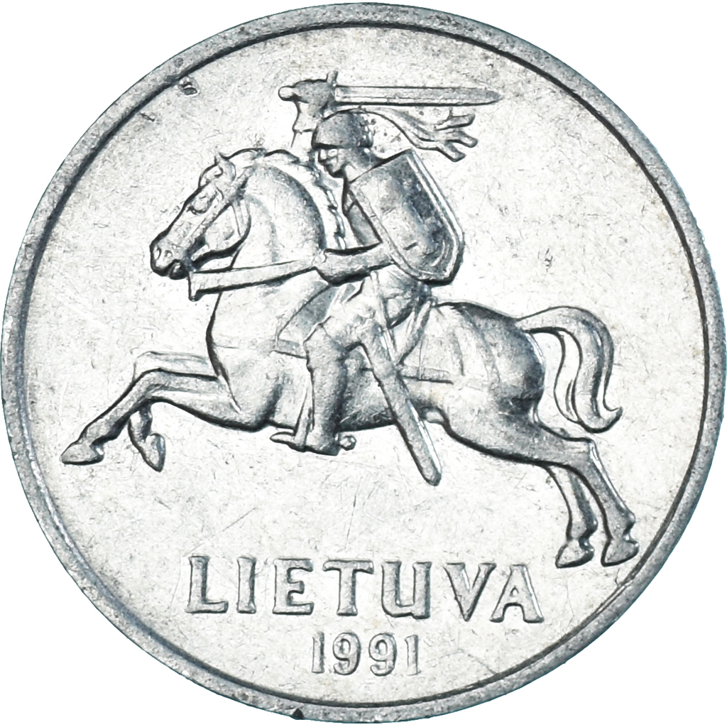 Coin, Lithuania, 2 Centai, 1991