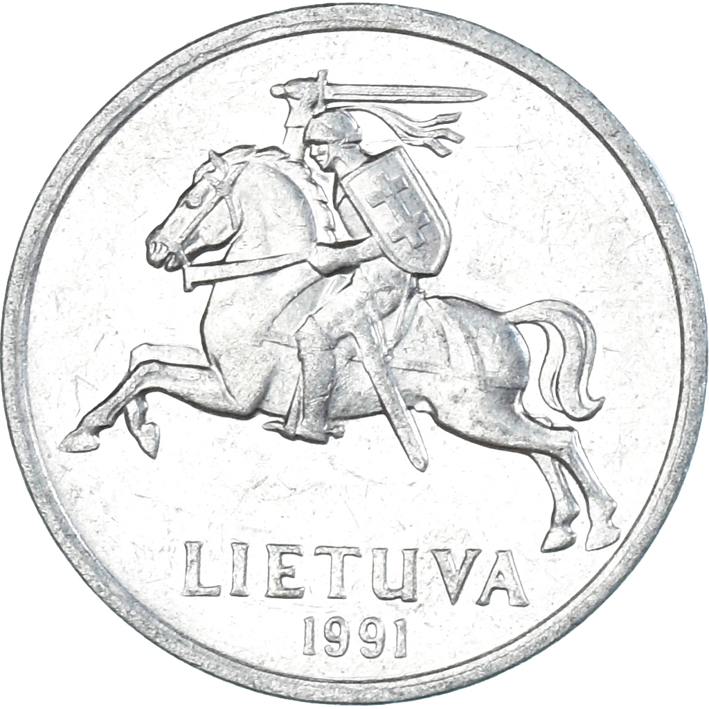 Coin, Lithuania, Centas, 1991