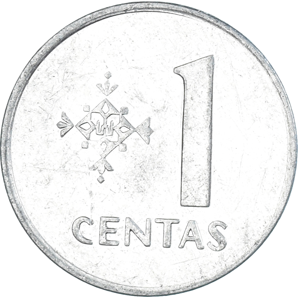 Coin, Lithuania, Centas, 1991