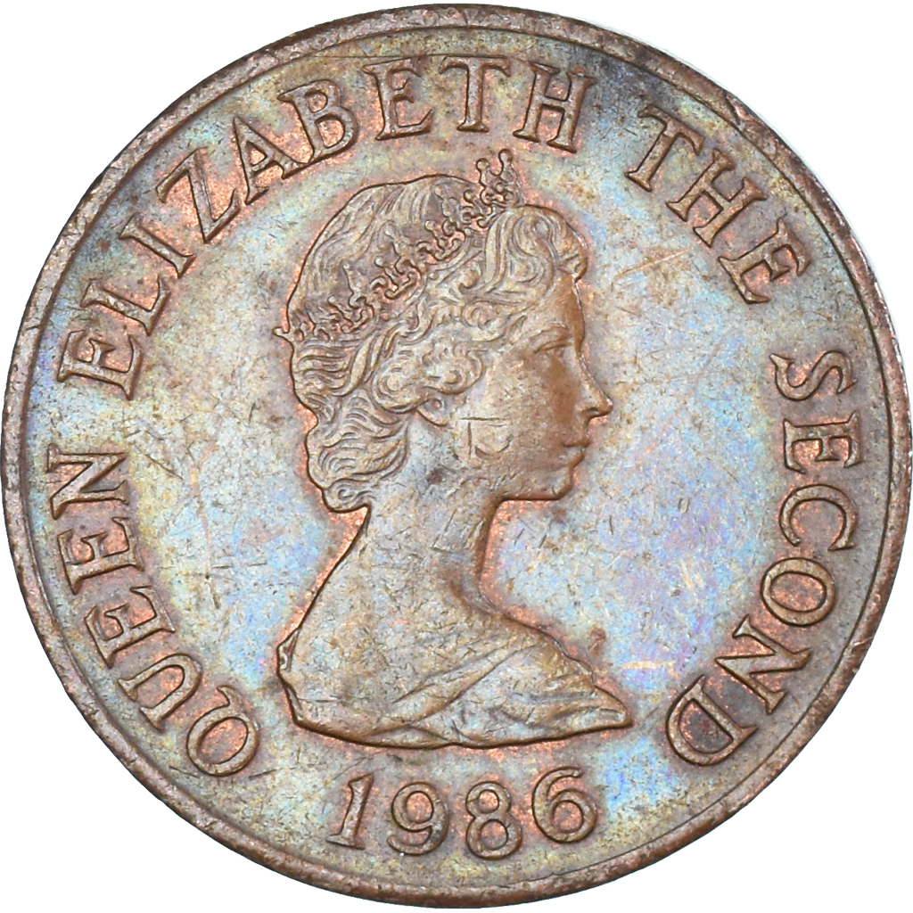Coin, Jersey, 2 Pence, 1986