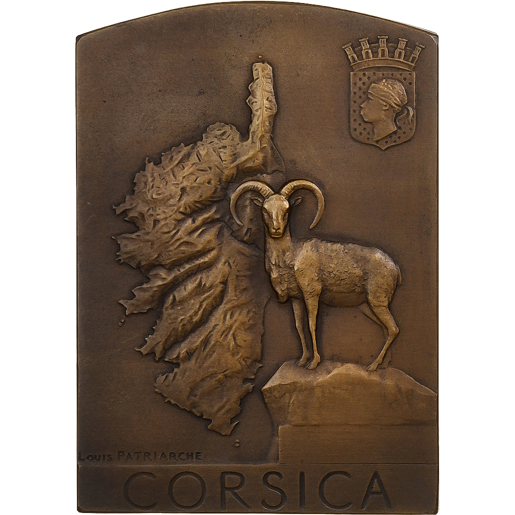 France, Medal, Corsica, Bronze, Patriarche, 