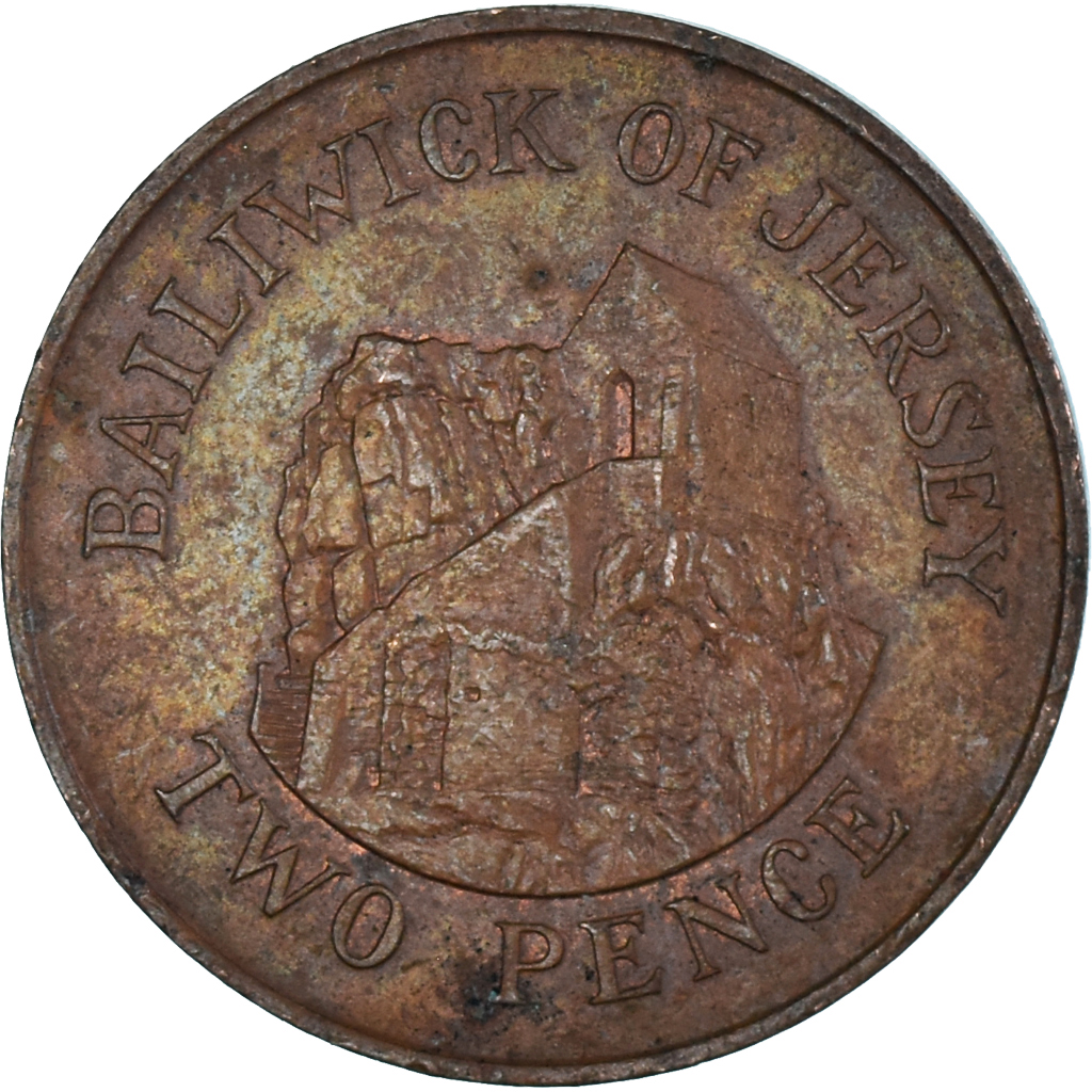 Coin, Jersey, 2 Pence, 1988