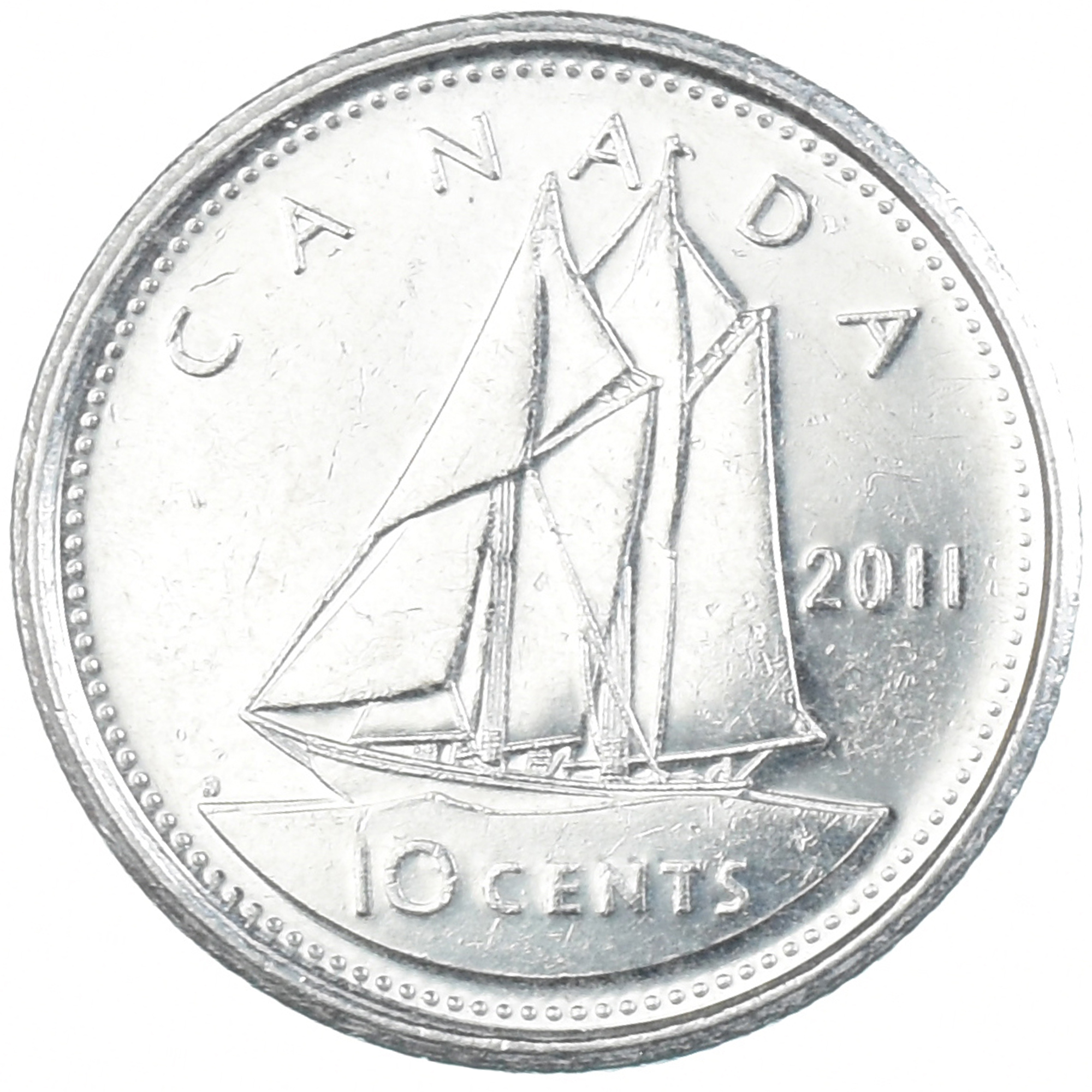 Coin, Canada, 10 Cents, 2011