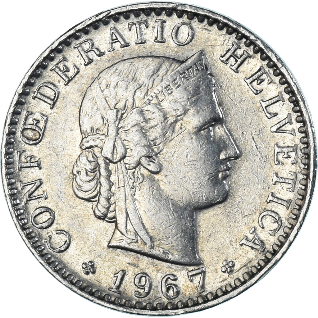 Coin, Switzerland, 20 Rappen, 1967
