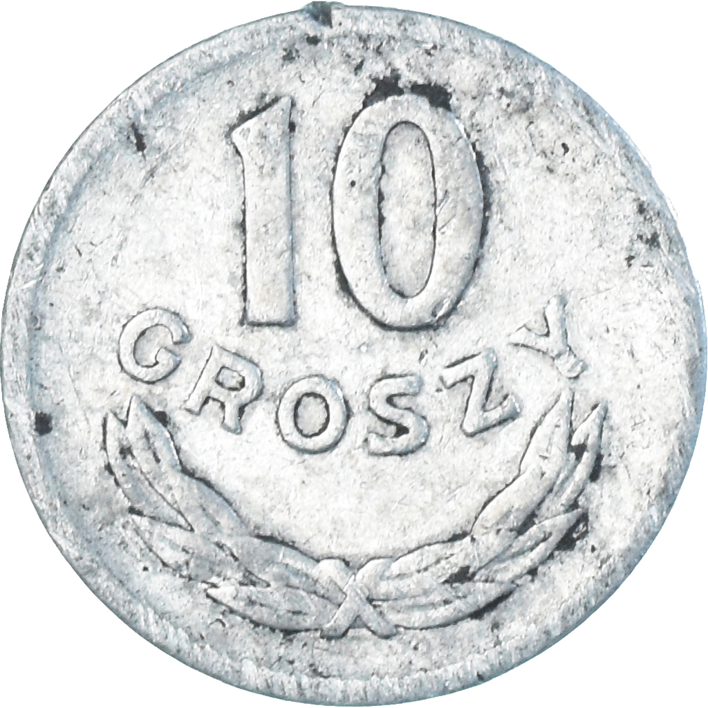 Coin, Poland, 10 Groszy, 1961