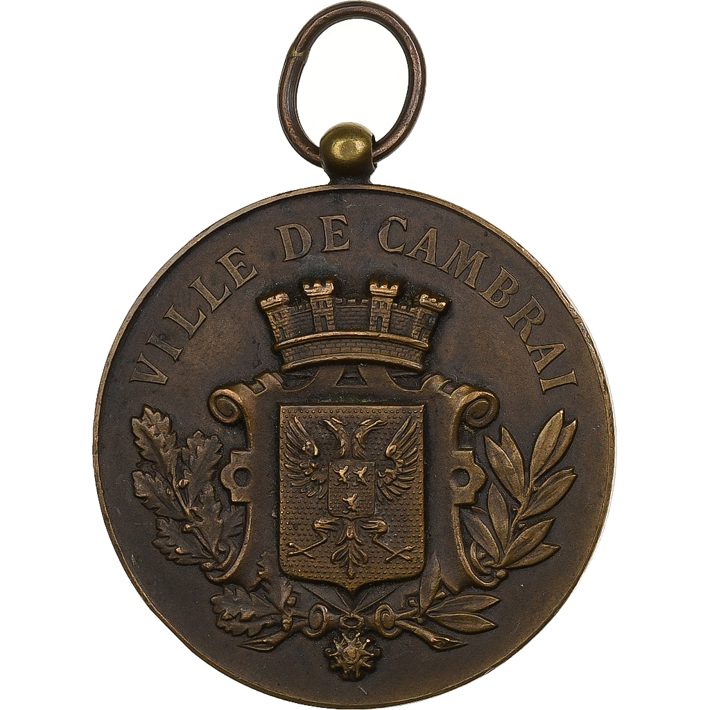 France, Medal, Ville de Cambrai, Bronze, 