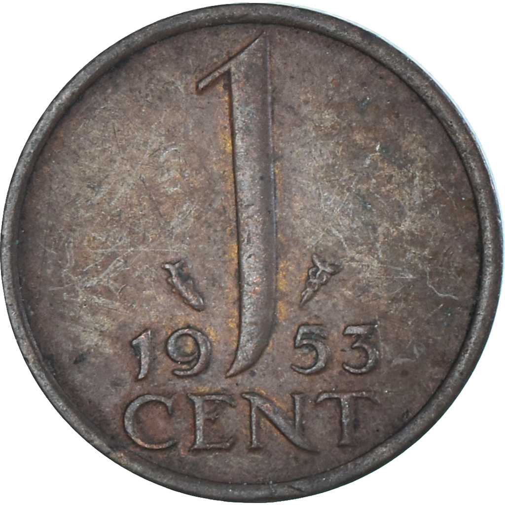 Coin, Netherlands, Cent, 1953