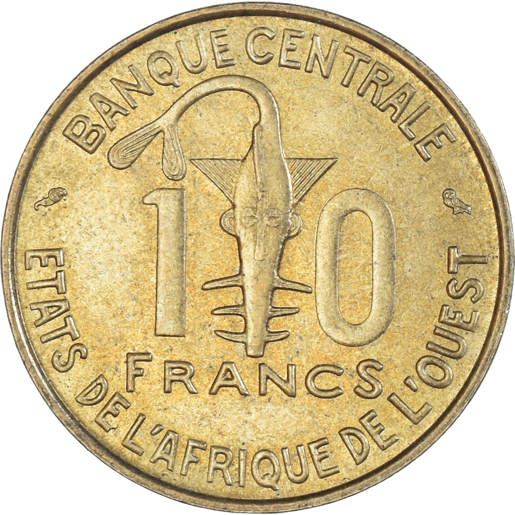Coin, West African States, 10 Francs, 1969