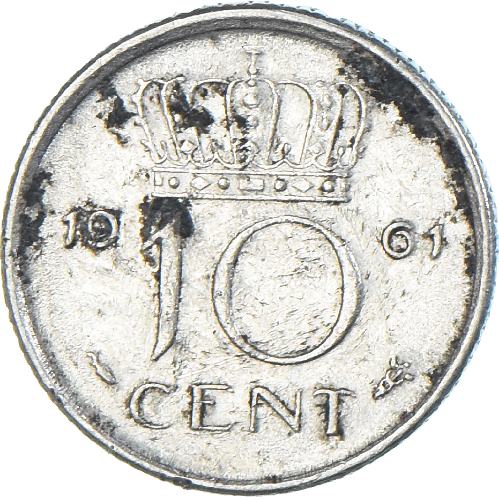 Coin, Netherlands, 10 Cents, 1961