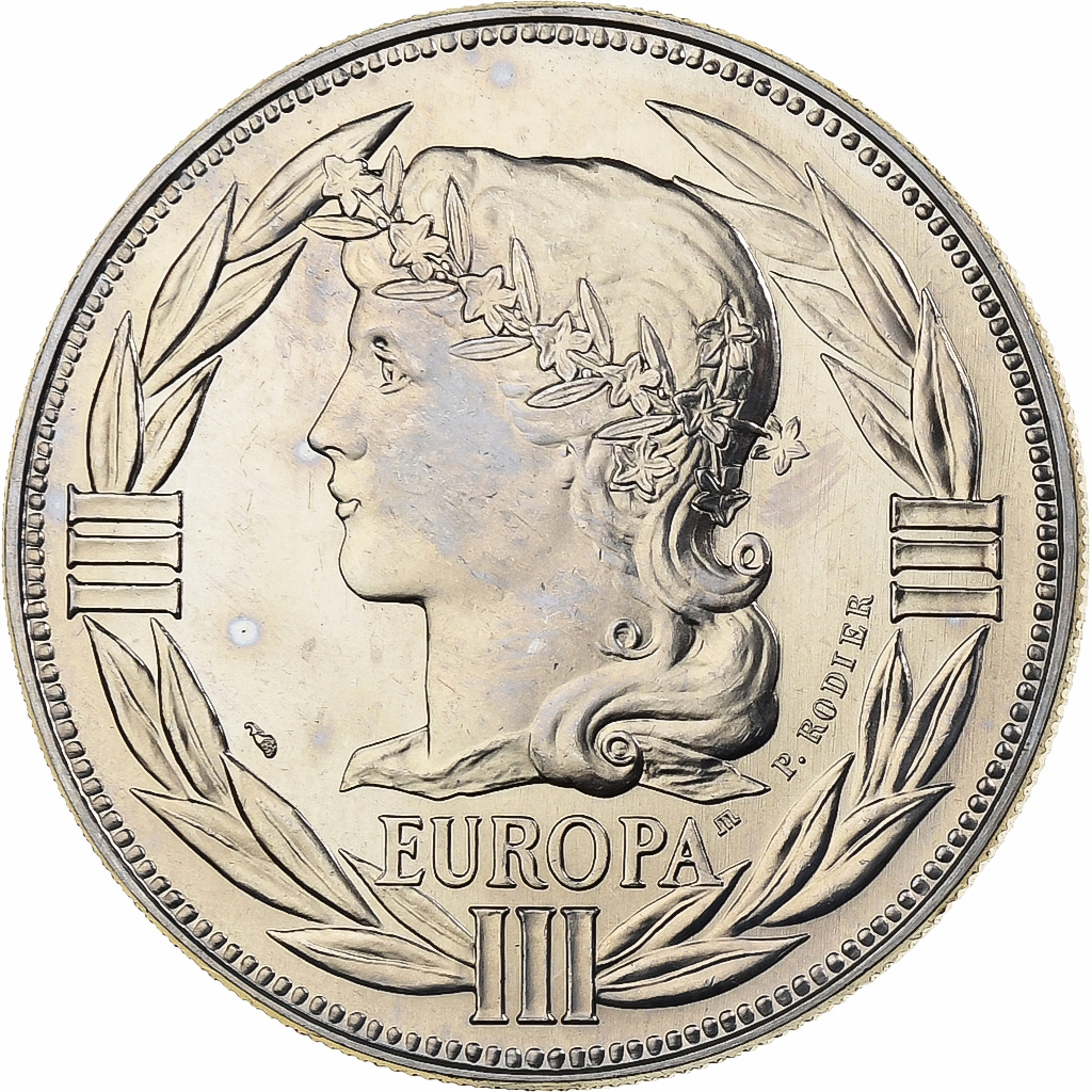 France, Medal, Ecu Europa, 1986, MDP, Copper-nickel, Rodier, 