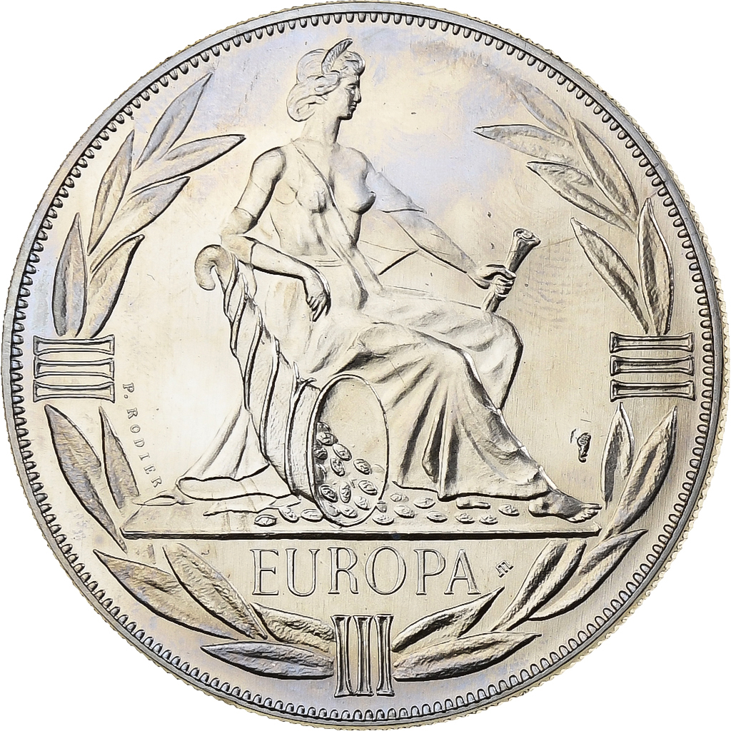France, Medal, Ecu Europa, 1981, MDP, Copper-nickel, Rodier, 