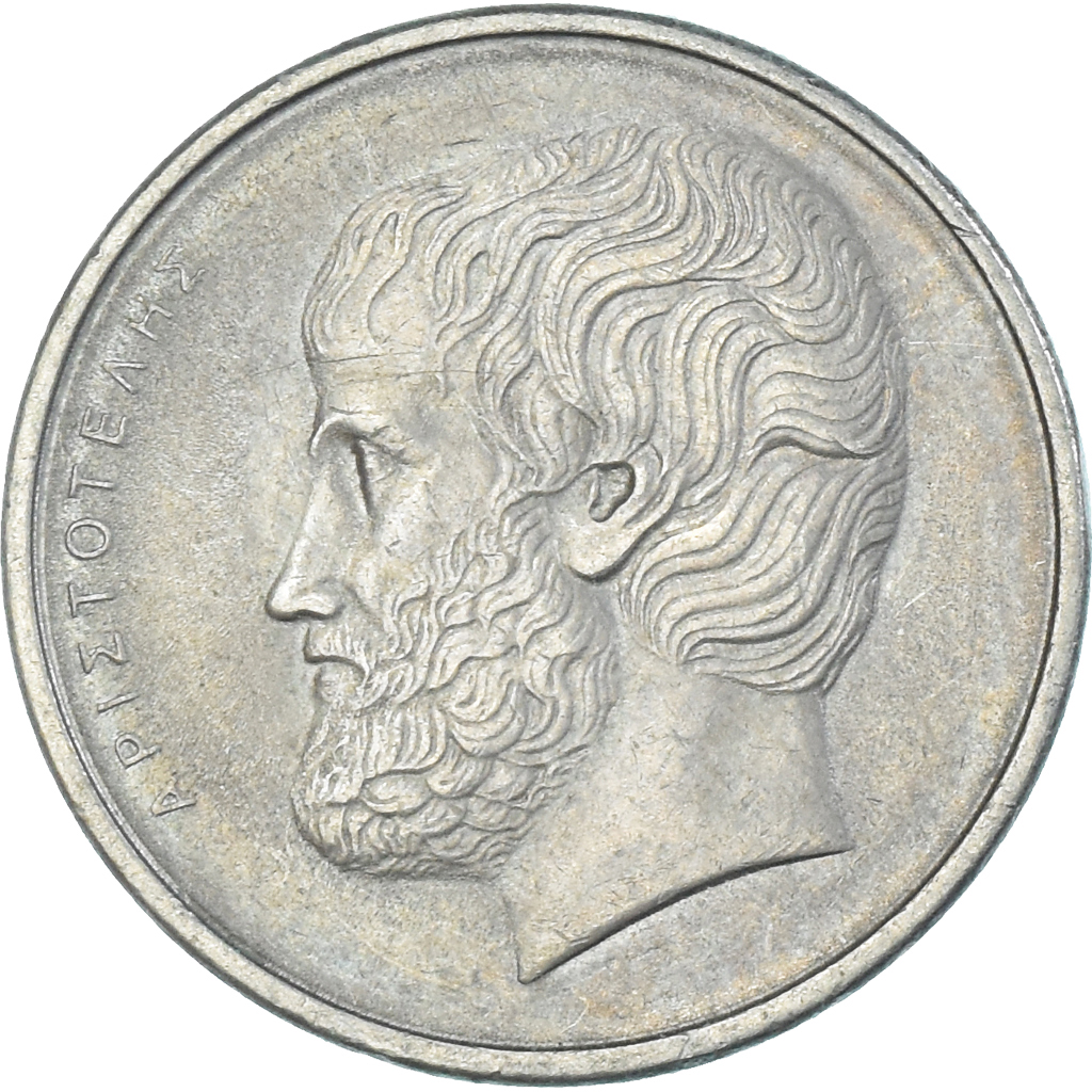 Coin, Greece, 5 Drachmai, 1980