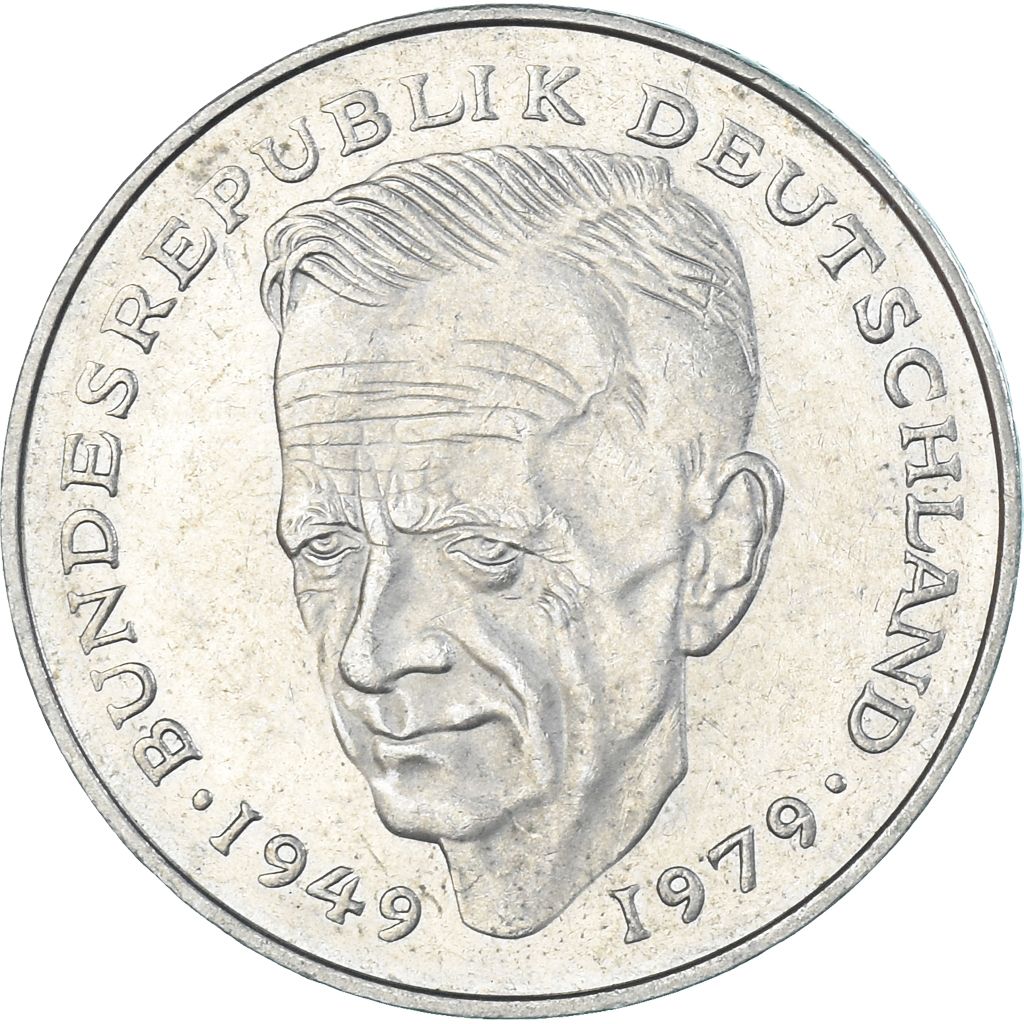 Coin, Germany, 2 Mark, 1988