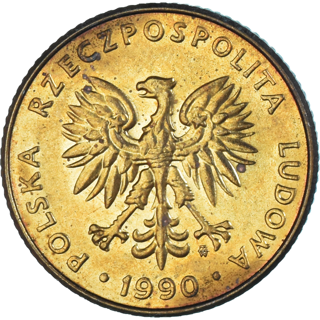 Coin, Poland, 10 Zlotych, 1990