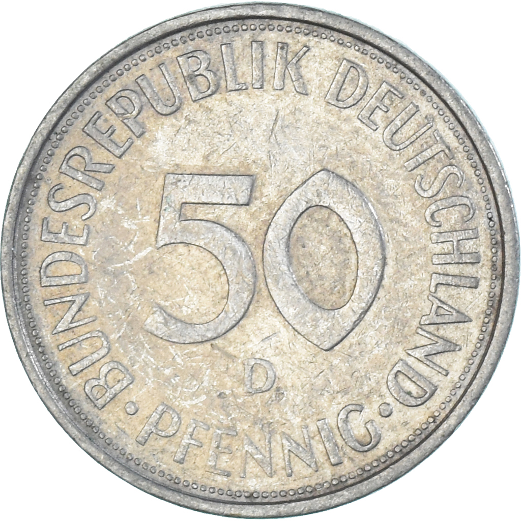 Coin, Germany, 50 Pfennig, 1973
