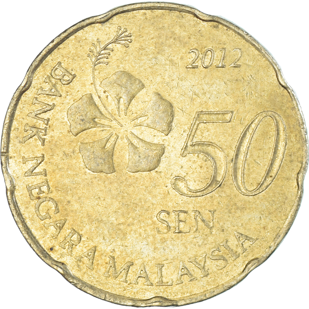 Coin, Malaysia, 50 Sen, 2012