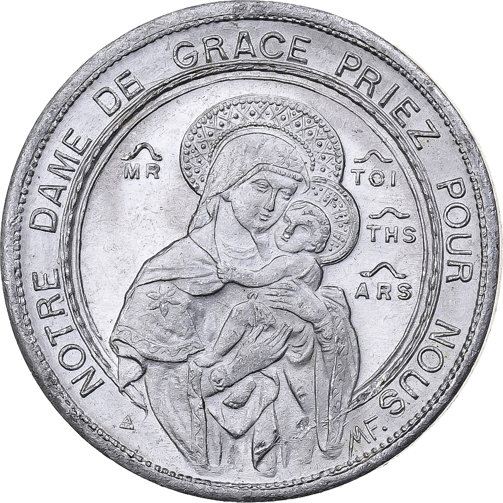 France, Medal, Sainte Cécile, Notre-Dame-de-Grace, Aluminium, 